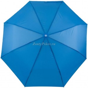 Зонт Style однотонный голубой, полуавтомат, 3 сл., арт.1503-2